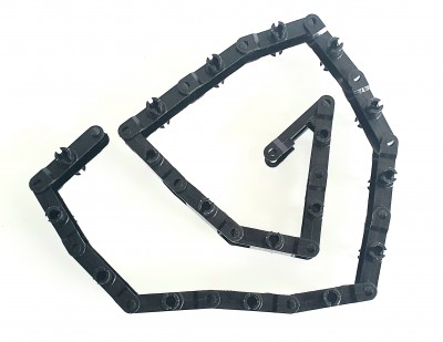 Пластиковое промежуточное звено цепи балюстрады эскалатора KONE ECO 3000 (под подшипник)
